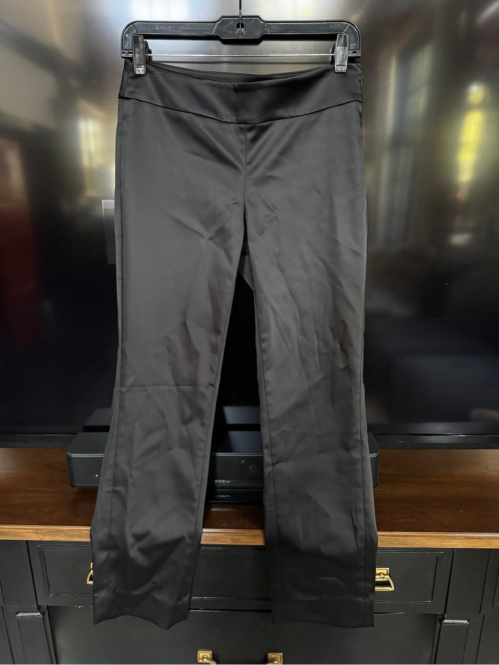 White House Black Market Black Cropped Stretch Dress Pants